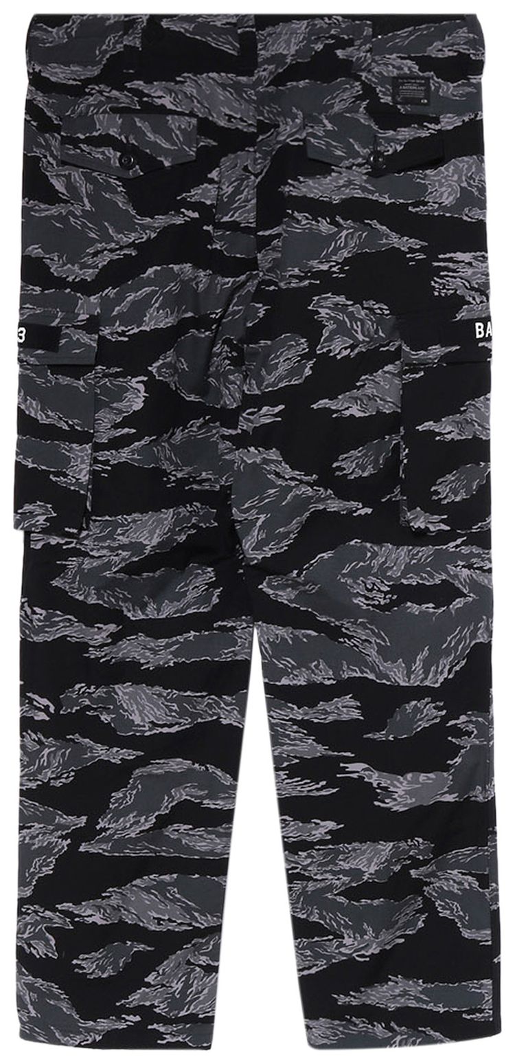 BAPE Tiger Camo Relaxed Fitilitary Pants Black