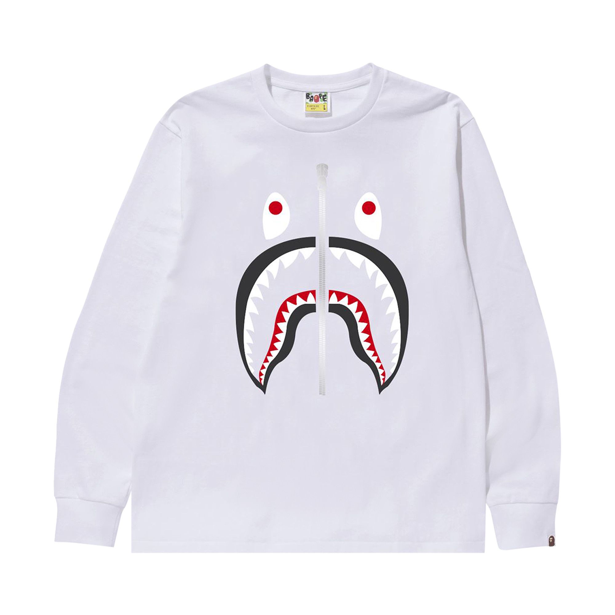 Bape shark long sleeve shirt discount