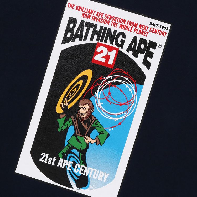 BAPE Bathing Ape Relaxed Fit Crewneck Navy
