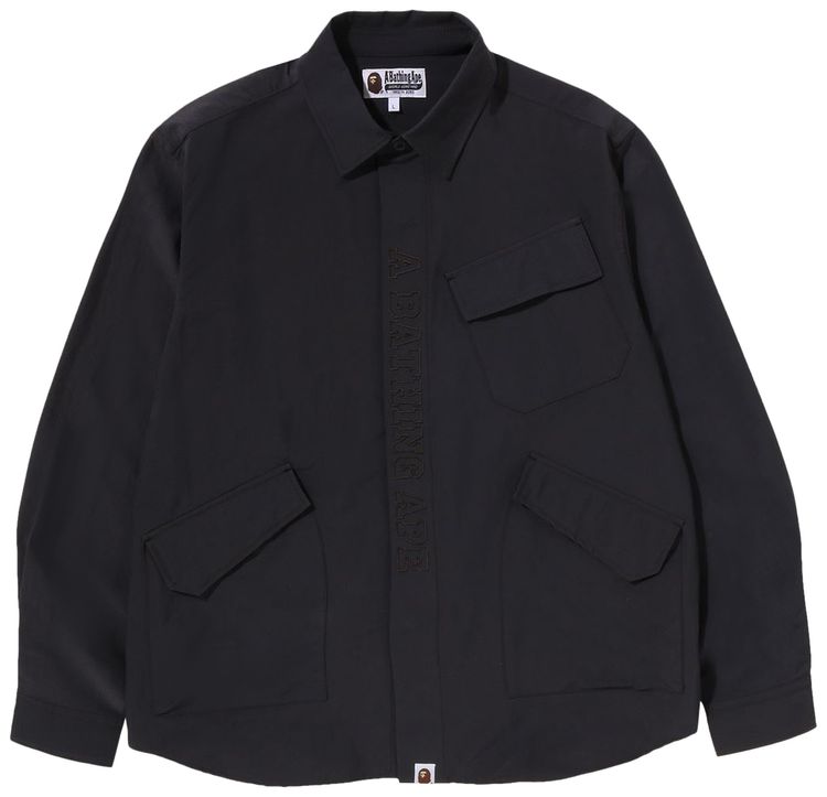 BAPE Relaxed Fit Army Shirt Charcoal