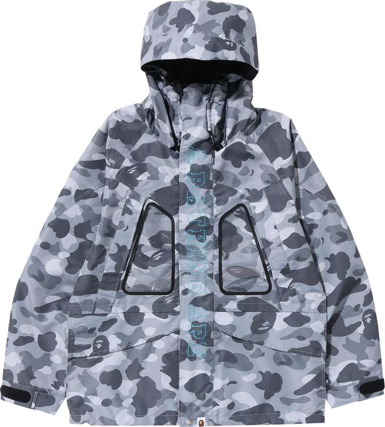 Buy BAPE Honeycomb Camo Snowboard Jacket 'Grey' - 1J30 140 007 GREY | GOAT