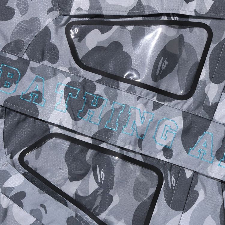 BAPE Honeycomb Camo Snowboard Jacket Grey