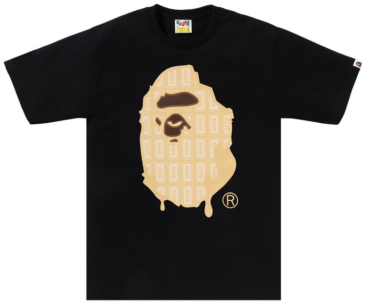 BAPE Valentine Chocolate Ape Head Tee Black