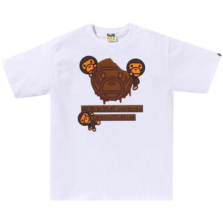 BAPE Valentine Chocolate Baby Milo Tee White