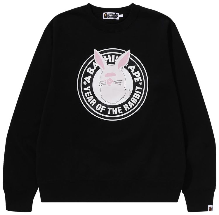 BAPE Year Of The Rabbit Crewneck M Black
