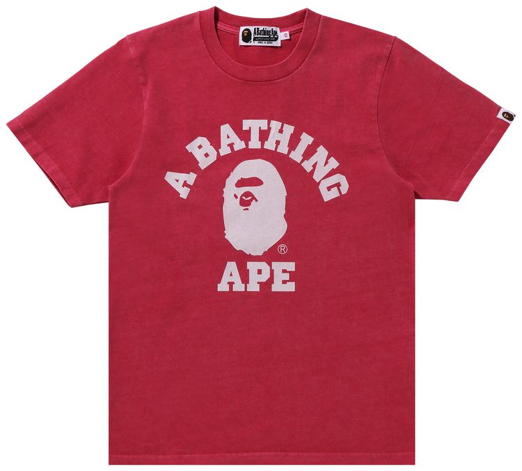 BAPE Overdye College Tee Pink