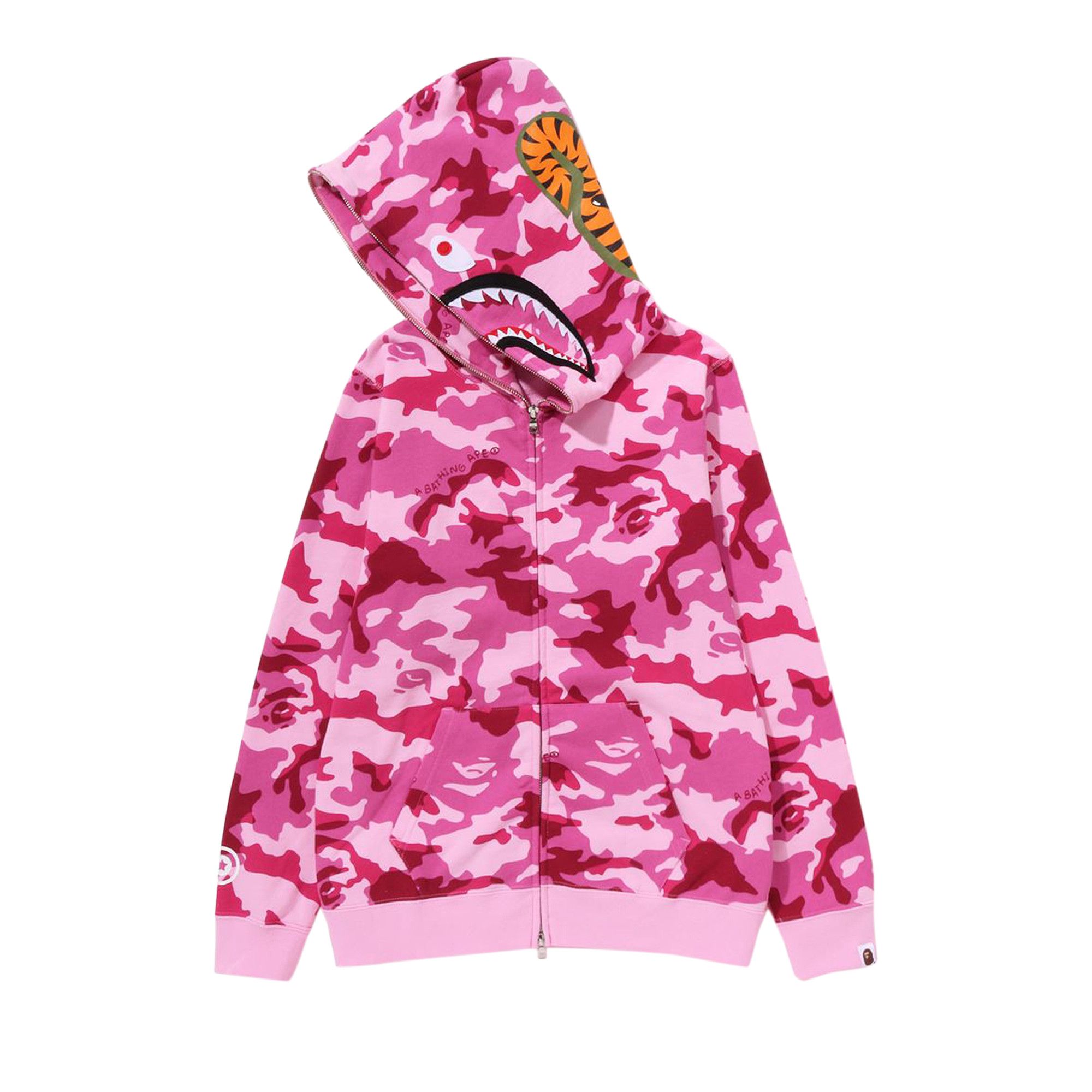 Bape shark hoodie pink sale
