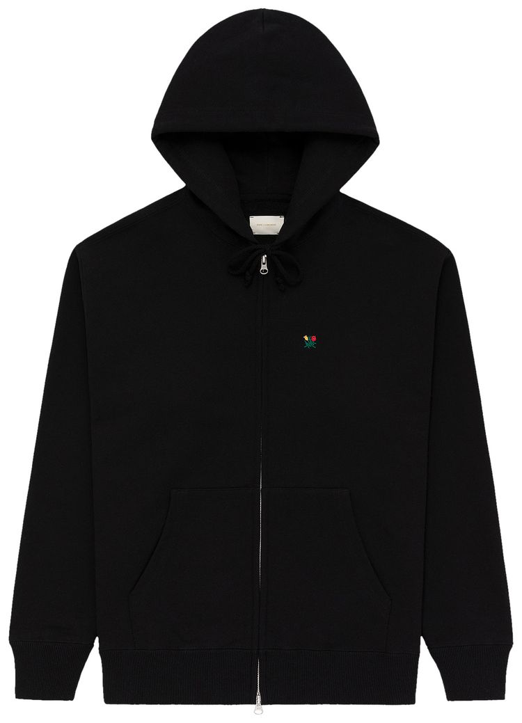 Aime Leon Dore Full Zip Crest Hoodie Jet Black