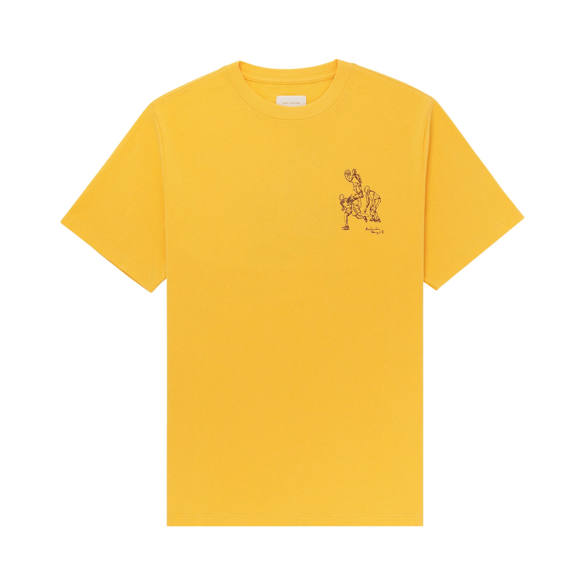 Buy Aimé Leon Dore Basketball Study Tee 'Daffodil