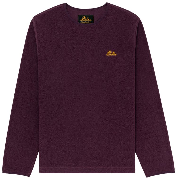 Aime Leon Dore Unisphere Fleece Long Sleeve Tee Grape Jam