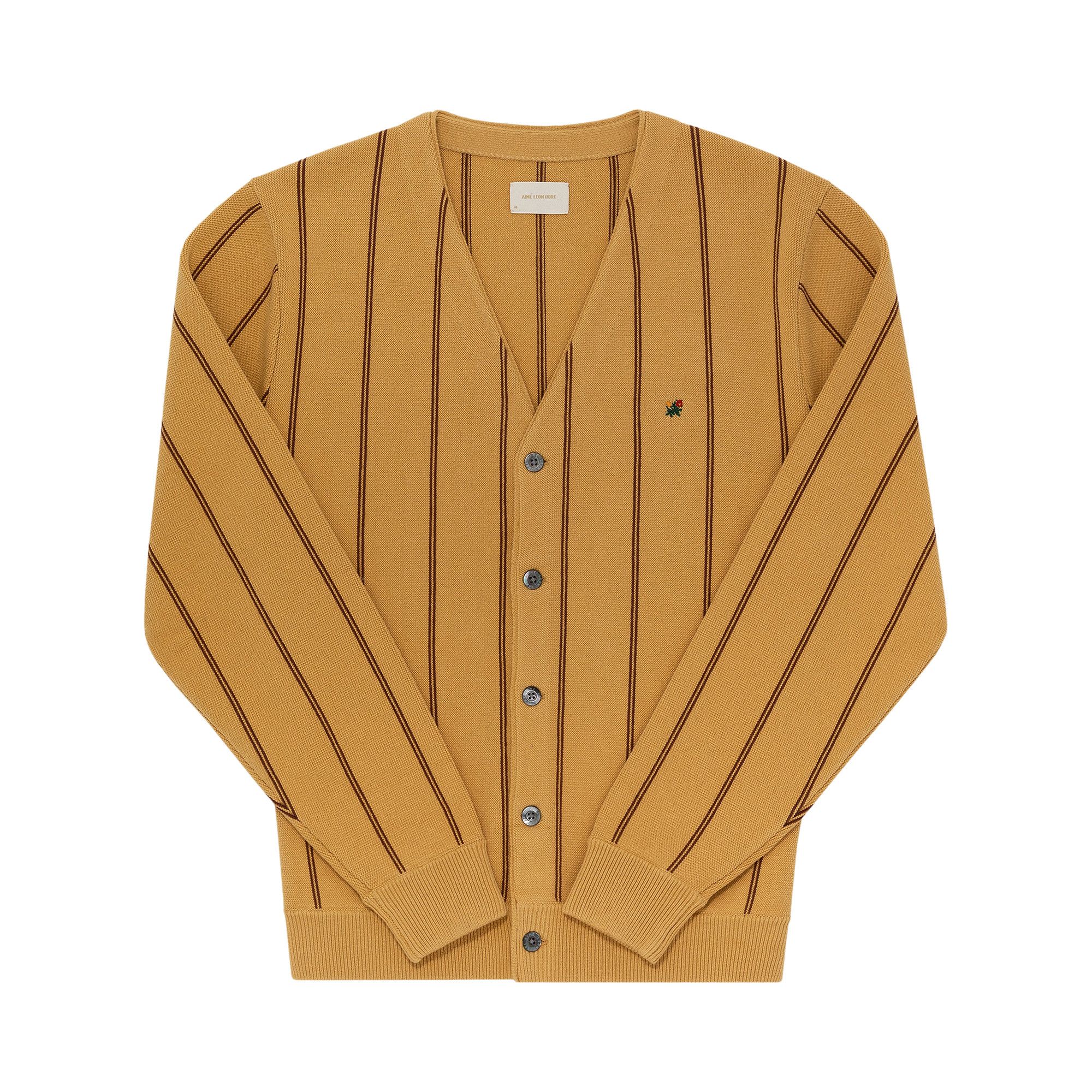 Buy Aimé Leon Dore Crest Knit Cardigan 'Rattan Downtown