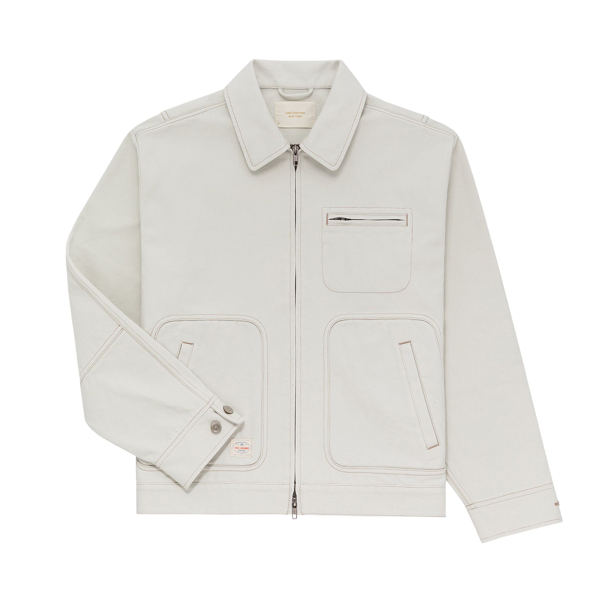 Buy Aim Leon Dore Trapunto Workwear Jacket Silver Birch