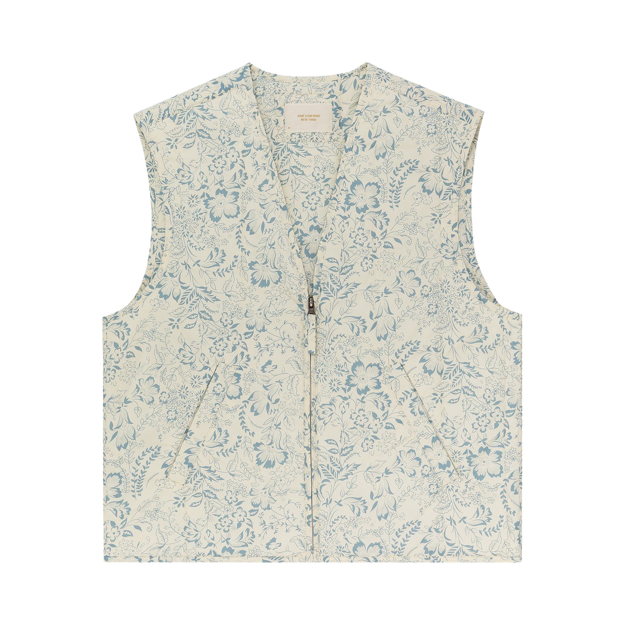 Buy Aimé Leon Dore Lightweight Filled Vest 'Blue Floral