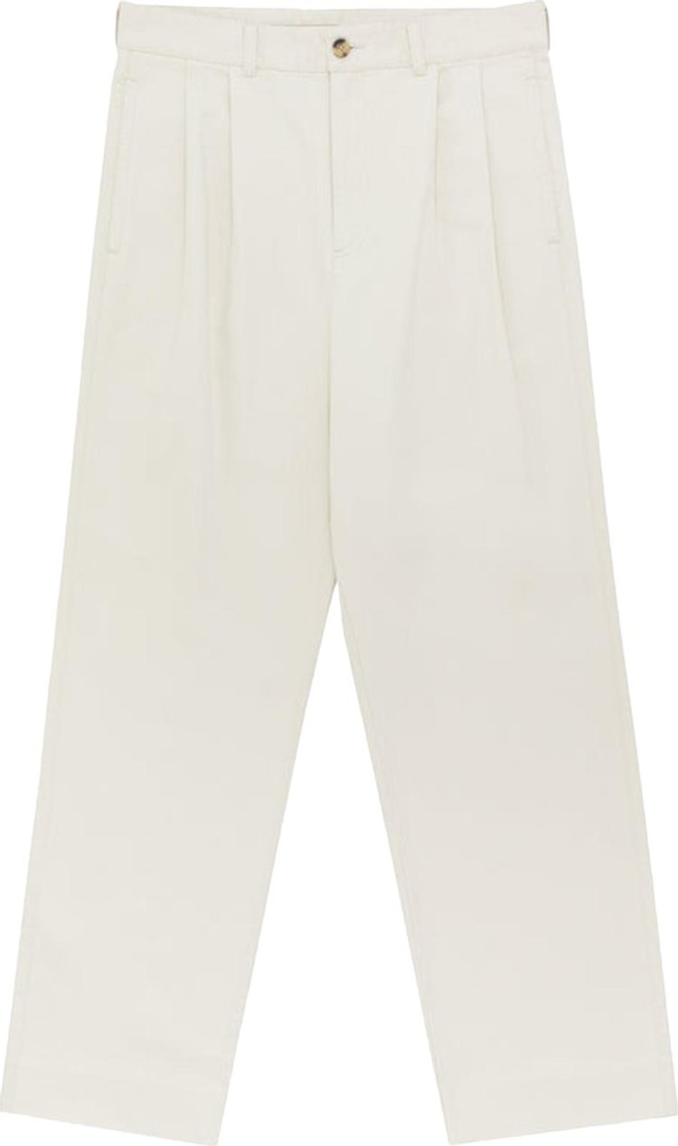 Aime Leon Dore Double Pleated Pant Bone White