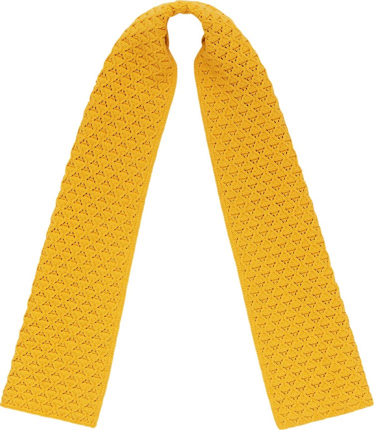 Aime Leon Dore Eyelet Knit Scarf Daffodil