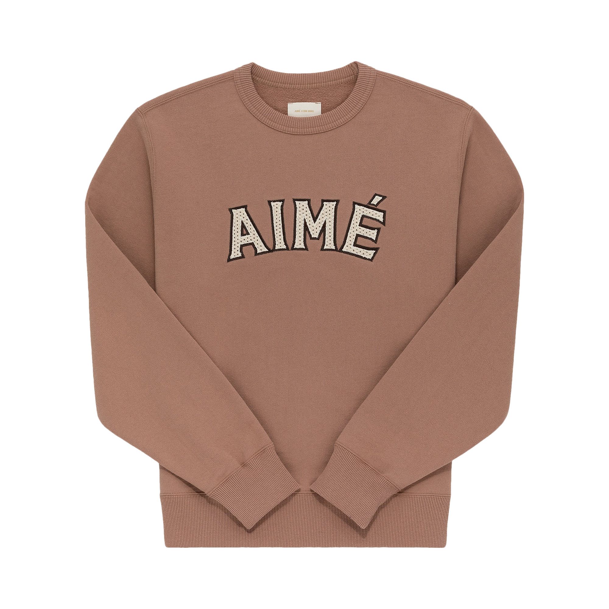 Buy Aimé Leon Dore Raffia Appliqué Crewneck Sweatshirt