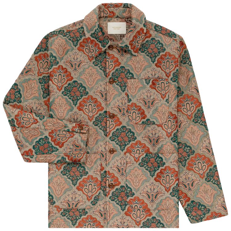 Aime Leon Dore Tapestry Chore Jacket Blue Spruce