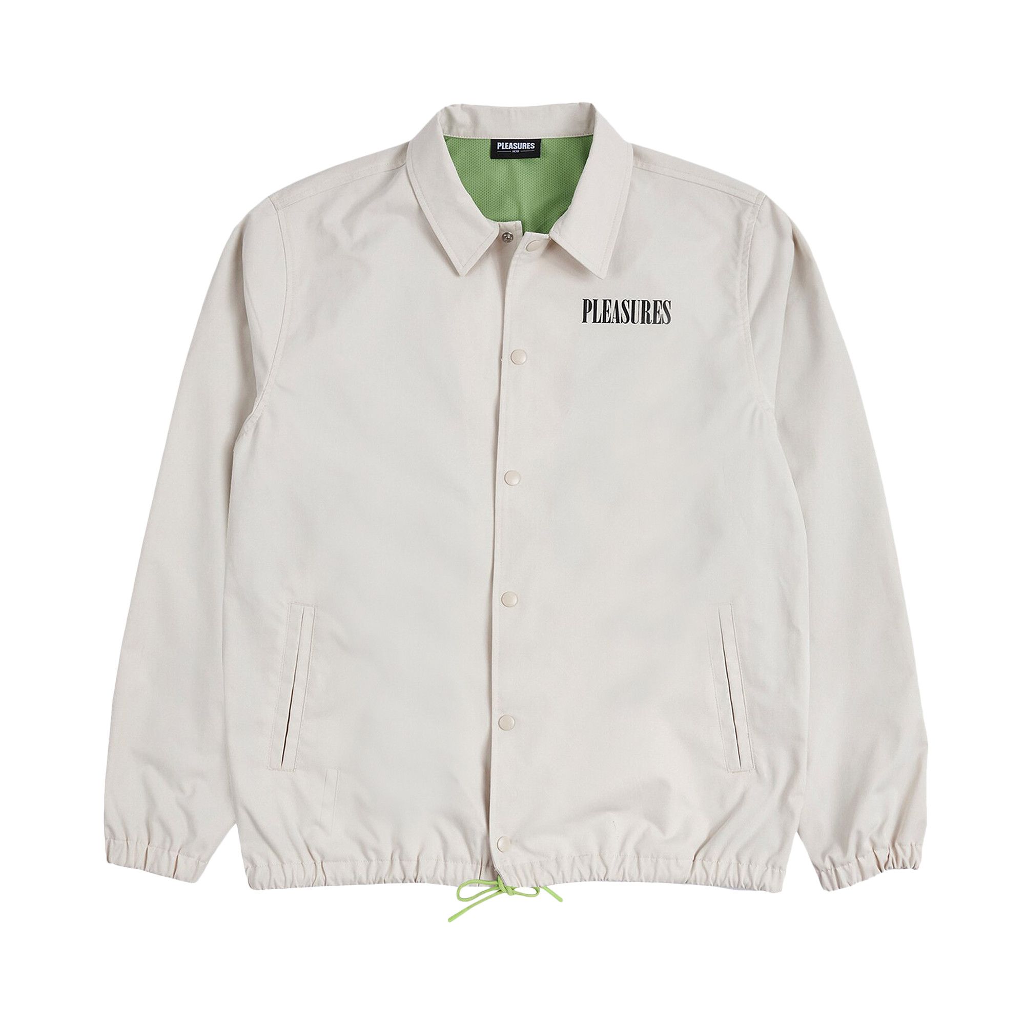 Buy Pleasures Bended Coach Jacket Off White P23SP005 OFF GOAT CA