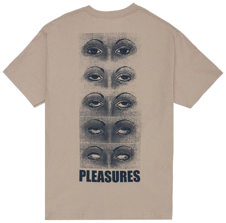Pleasures Contacts T Shirt Sand