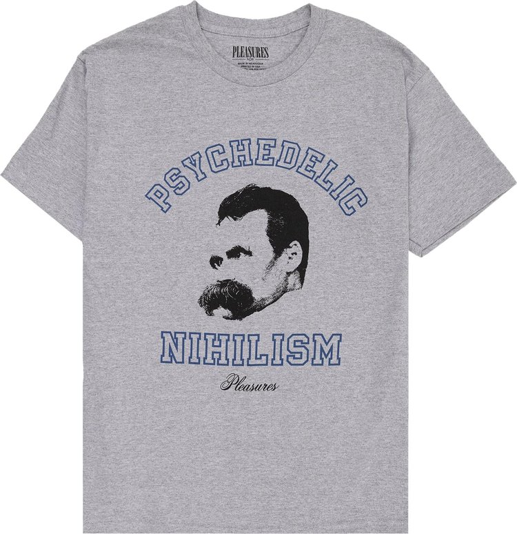 Pleasures Psychedelic Nihilism T-Shirt 'Grey'