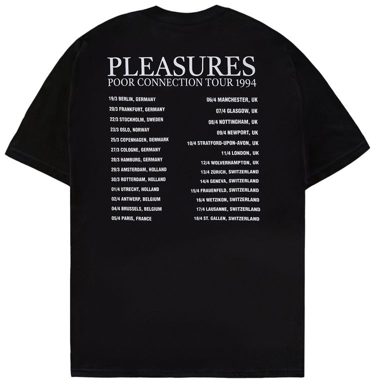 Pleasures Poor Connection T Shirt Black
