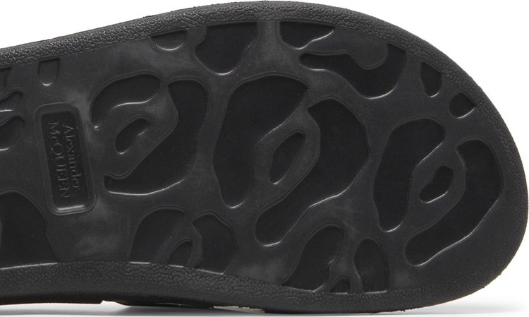 Alexander McQueen Rubber Pool Slide Graffiti   Black