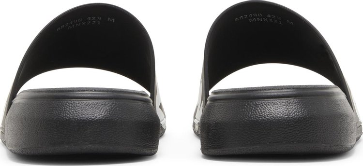 Alexander McQueen Rubber Pool Slide Graffiti   Black