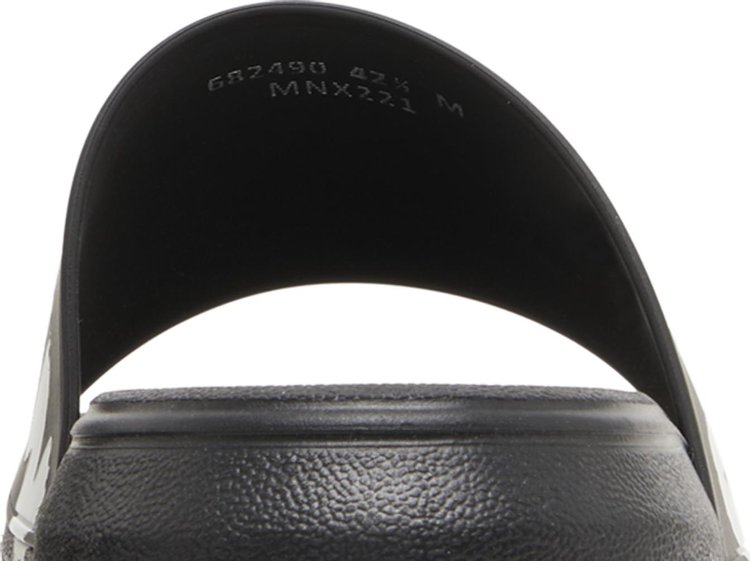 Alexander McQueen Rubber Pool Slide Graffiti   Black