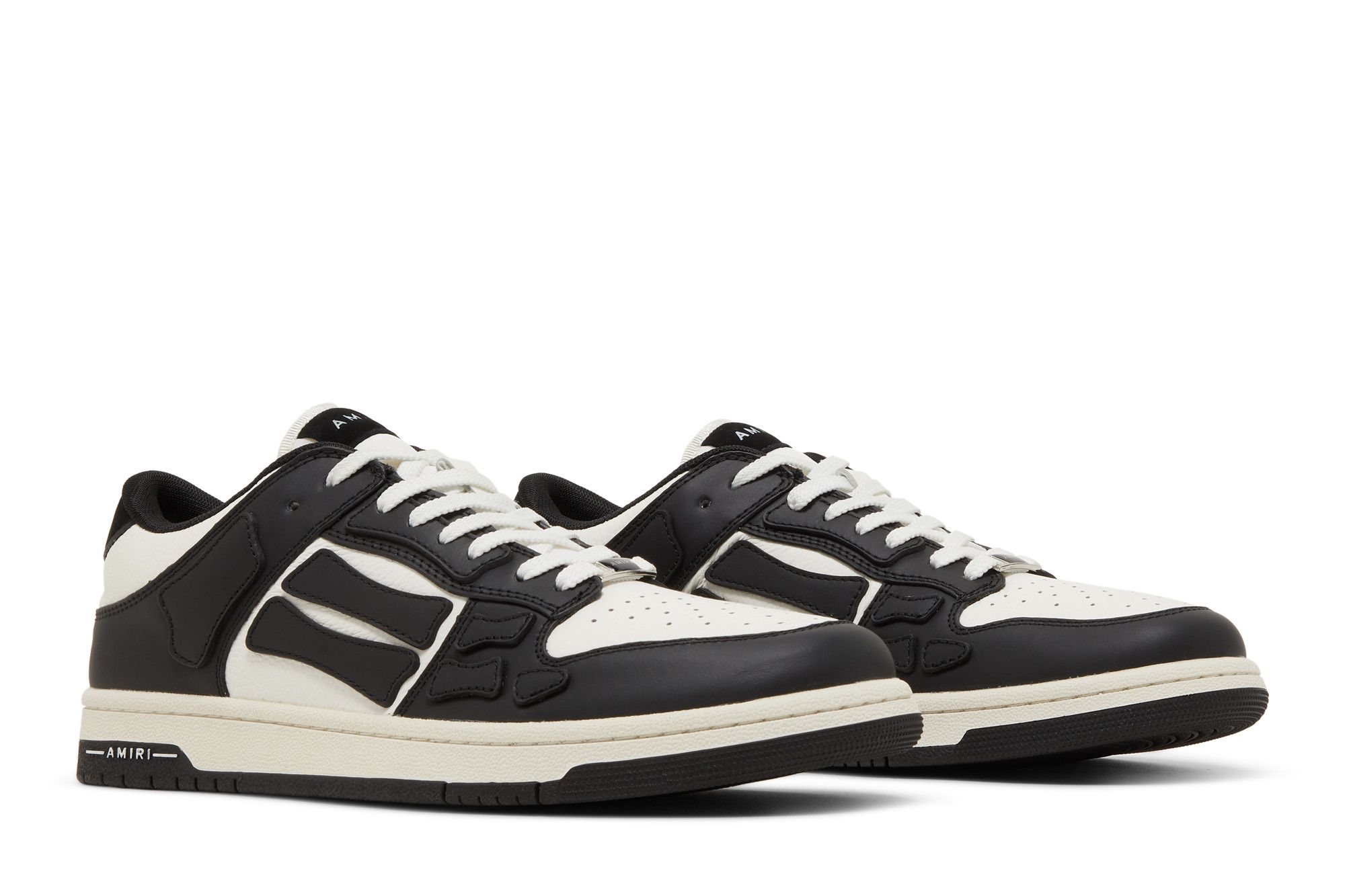 Buy Amiri Skel Top Low 'Black White' - PF22MFS003 004 | GOAT