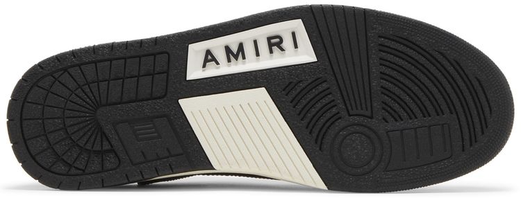 Amiri Skel Top Low Slip On Black White