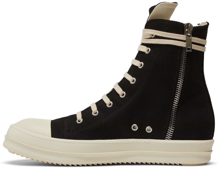 Rick Owens DRKSHDW Strobe Cotton Denim Penta High Black Milk