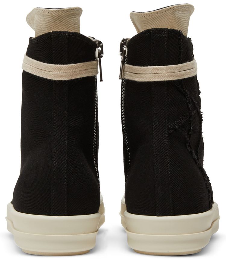 Rick Owens DRKSHDW Strobe Cotton Denim Penta High Black Milk