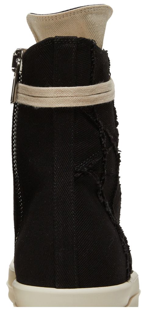 Rick Owens DRKSHDW Strobe Cotton Denim Penta High Black Milk