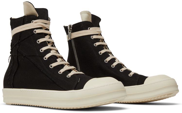 Rick Owens DRKSHDW Strobe Cotton Denim Penta High Black Milk