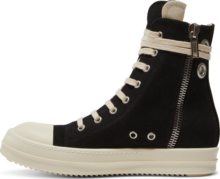 Rick Owens Wmns EDFU DRKSHDW Cotton Denim High Black Milk