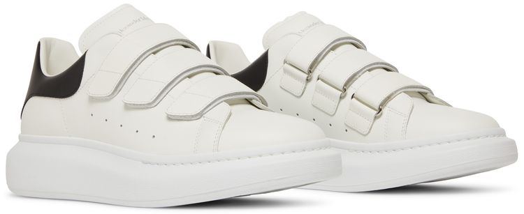 Alexander McQueen Oversized Triple Strap Sneaker White Black