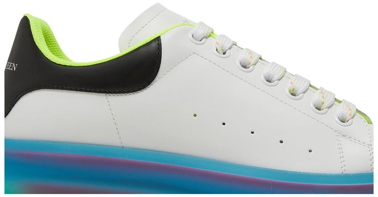 Alexander McQueen Oversized Sneaker Transparent Sole White Iridescent