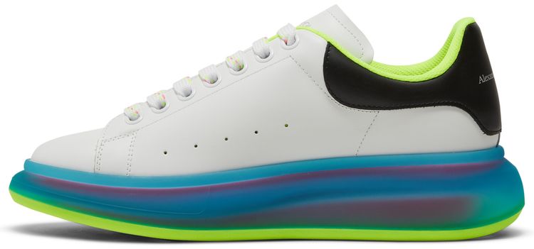 Alexander McQueen Oversized Sneaker Transparent Sole White Iridescent