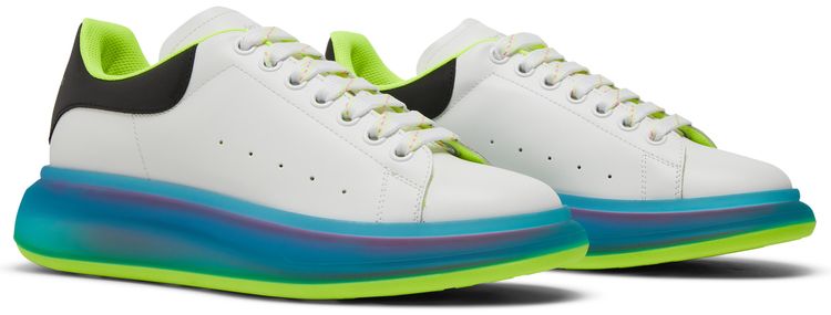 Alexander McQueen Oversized Sneaker Transparent Sole White Iridescent