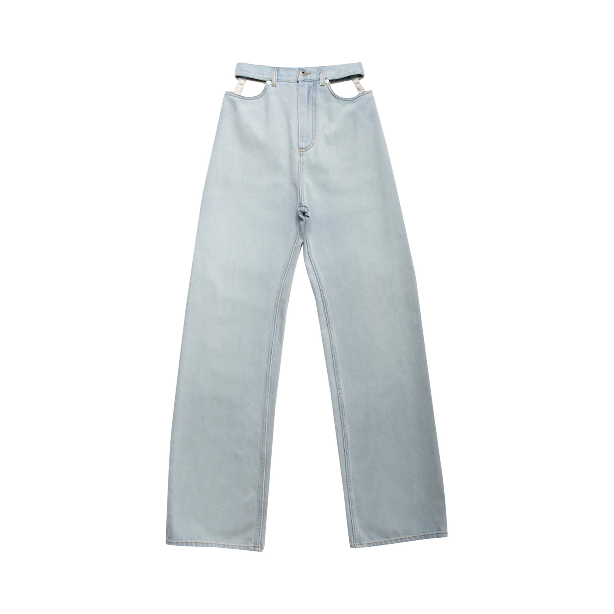 Maison Margiela Cut Out Waist Jeans 'Blue'