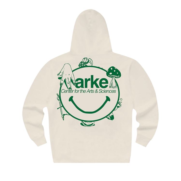 Market Smiley Arts  Sciences Hoodie Ecru