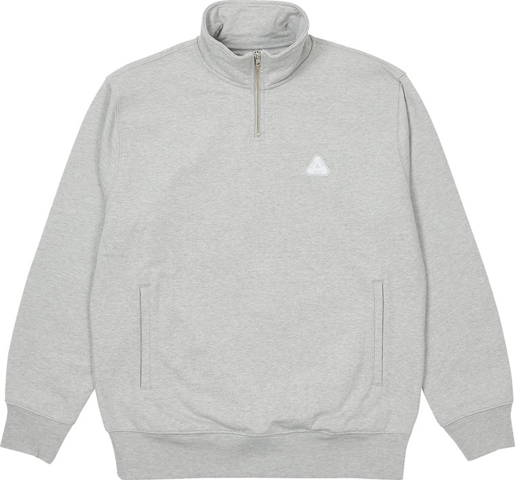 Palace Sofar 14 Zip Funnel Grey Marl