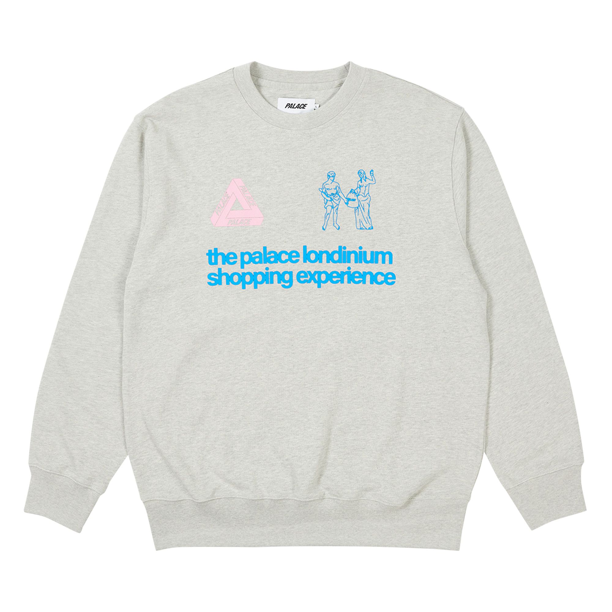 Palace shop grey sweatshirt