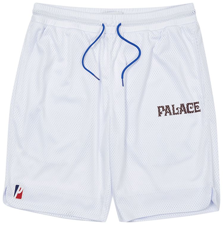 Palace Mesh Practice Shorts White