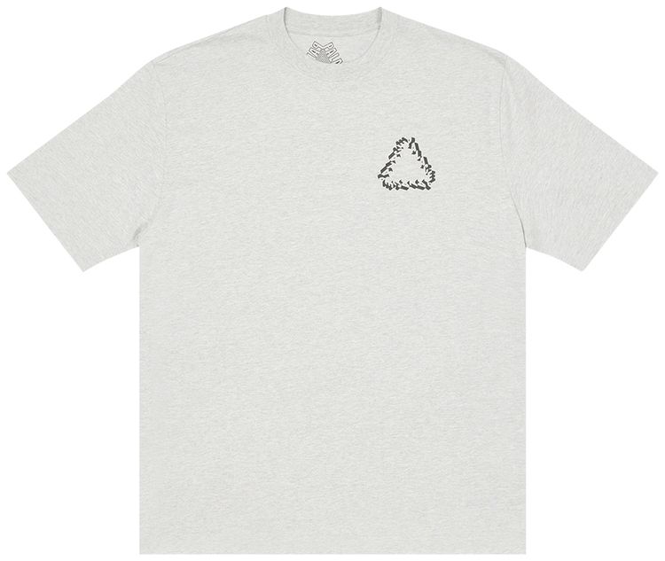 Palace Nein Fuss T Shirt Grey Marl