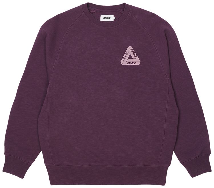 Palace Tri Ferg Slub Crew Purple