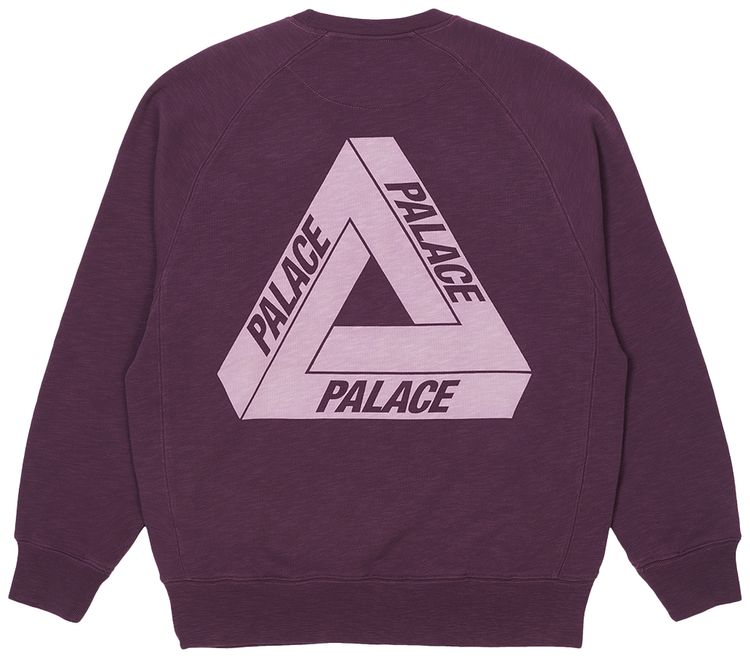 Palace Tri Ferg Slub Crew Purple