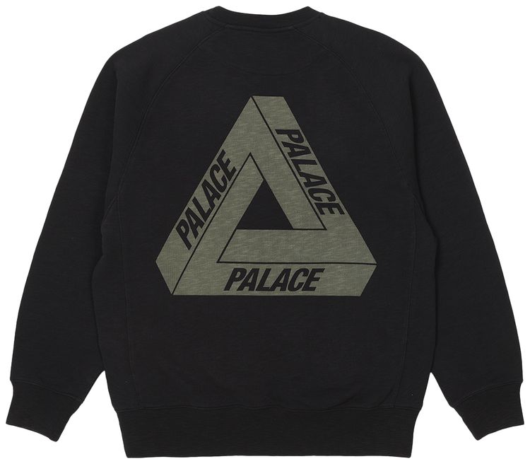 Palace Tri Ferg Slub Crew Black