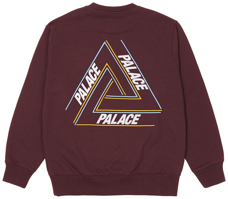 Palace Basically A Tri Ferg Crew Burgundy