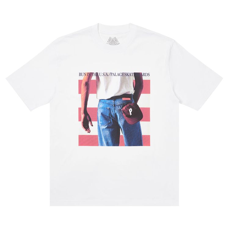 Palace Born To Bun T Shirt White